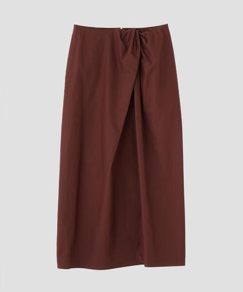 YLEVE(イレーヴ)の「YLEVE / FINX COTTON WEATHER SKIRT(スカート・レディース・ワイン系/ブラック/ブルー・0/1/2)」の14枚目の写真