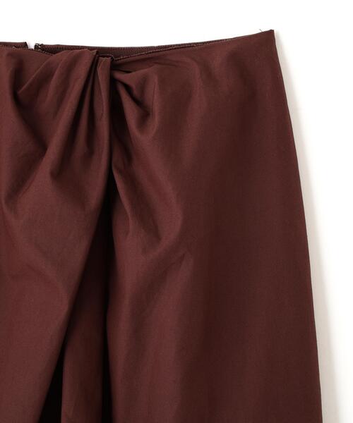 YLEVE(イレーヴ)の「YLEVE / FINX COTTON WEATHER SKIRT(スカート・レディース・ワイン系/ブラック/ブルー・0/1/2)」の16枚目の写真