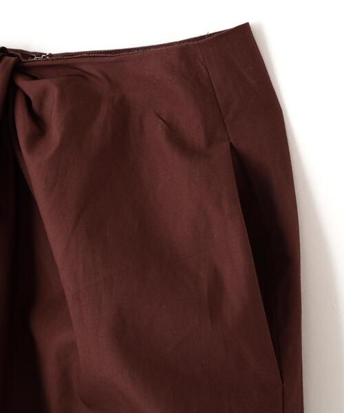 YLEVE(イレーヴ)の「YLEVE / FINX COTTON WEATHER SKIRT(スカート・レディース・ワイン系/ブラック/ブルー・0/1/2)」の17枚目の写真