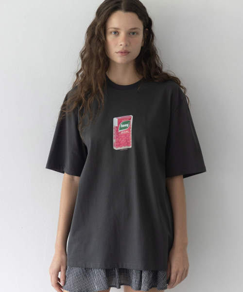 a pocket mint t-sh (charcoal)（Tシャツ/カットソー）｜haag（ヘイグ