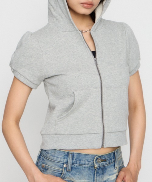 ラグアジェム パーカー PUFF SLEEVE ZIP トップス（パーカー）｜LAGUA GEM（ラグアジェム）の