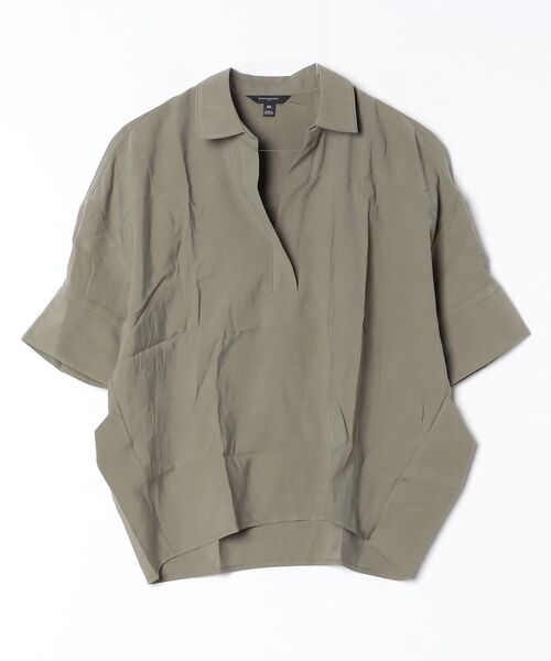 BANANA REPUBLIC FACTORY STORE(バナナリパブリック ファクトリーストア)の「BANANA REPUBLIC FACTORY STORE ドレーピーツイル スキッパートップス(シャツ/ブラウス・レディース・ベージュ/オリーブ/ブラック/ホワイト・XS/S/M/L)」の9枚目の写真