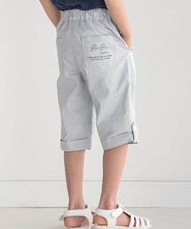 BeBe | ライトオンスデニム裾ロールアップハーフパンツ(90~150cm)(デニムパンツ)