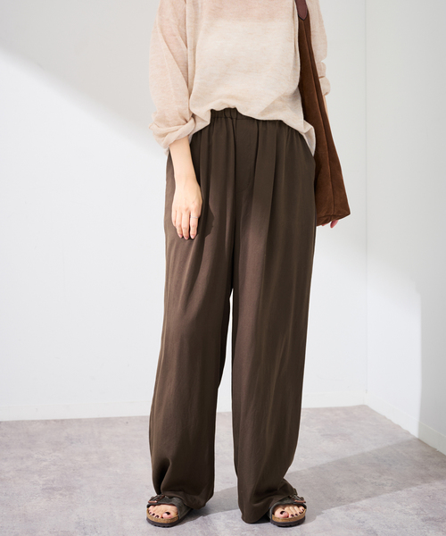 FRAMeWORK(フレームワーク)の「リヨセルイージーパンツ(その他パンツ・レディース・カーキ/ブラウン・38/36)」の11枚目の写真