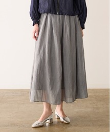 sheer velour flare skirt