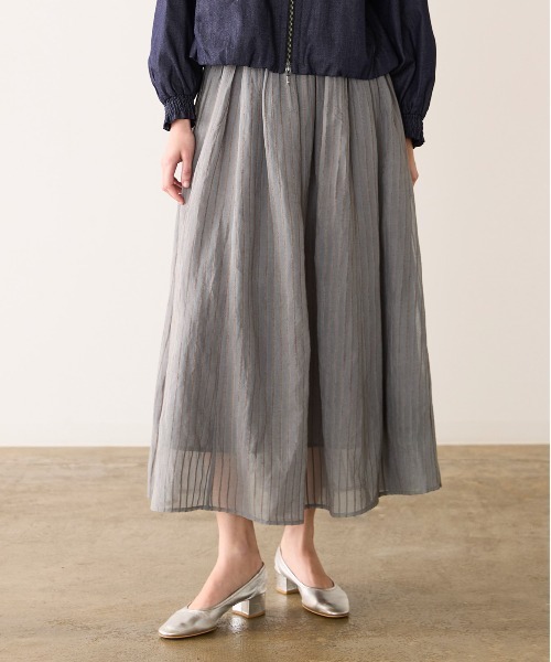 Marilyn Moon(マリリンムーン)の「sheer velour flare skirt(スカート・レディース・グリーン/グレー/ブラック・FREE)」の8枚目の写真