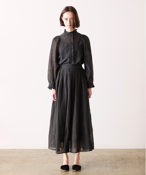 Marilyn Moon(マリリンムーン)の「sheer velour flare skirt(スカート・レディース・グリーン/グレー/ブラック・FREE)」の10枚目の写真