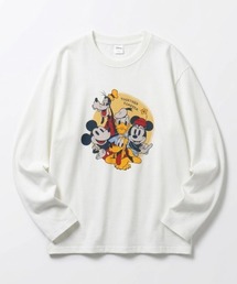 2026AW Disney/ディズニー ミッキー＆フレンズ フロント/バックプリント 長袖Tシャツ ロンT レディース メンズ