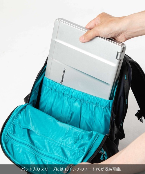 pacsafe(パックセーフ)の「【Pacsafe / パックセーフ】Pacsafe ECO 18L Backpack / エコ バックパック リュック 防犯機能 サステナブル(バックパック/リュック・メンズ・ブラック・FREE)」の9枚目の写真