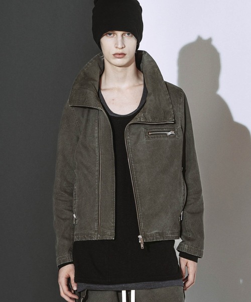 NO ID.(ノーアイディ)の「【NO ID.】High Collar Duck Blouson / ハイカラー ダック ブルゾン(ブルゾン・メンズ・ブラック/カーキ・2/1)」の16枚目の写真