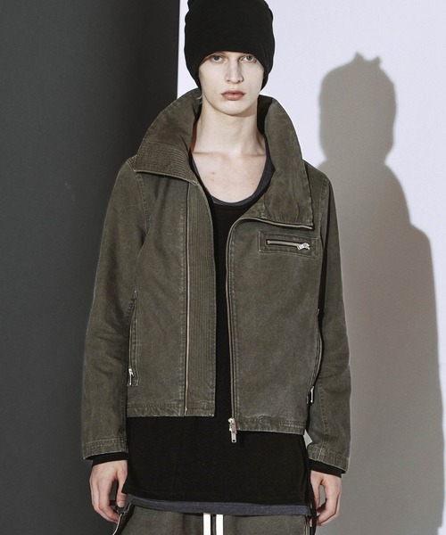NO ID.(ノーアイディ)の「【NO ID.】High Collar Duck Blouson / ハイカラー ダック ブルゾン(ブルゾン・メンズ・ブラック/カーキ・2/1)」の18枚目の写真