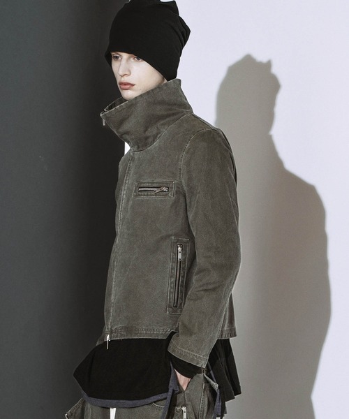 NO ID.(ノーアイディ)の「【NO ID.】High Collar Duck Blouson / ハイカラー ダック ブルゾン(ブルゾン・メンズ・ブラック/カーキ・2/1)」の20枚目の写真