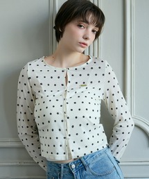 mic by Olu. | < ZOZOTOWN限定 >コンパクトドットカーディガン(カーディガン/ボレロ)