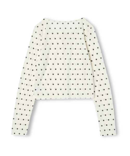 mic by Olu.(ミックバイオルドット)の「< ZOZOTOWN限定 >コンパクトドットカーディガン(カーディガン/ボレロ・レディース・ホワイト/ブラック・FREE)」の13枚目の写真