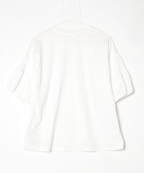 FUNALIVE(ファンアライブ)の「vingtrois 袖ギャザーTシャツ 半端袖(Tシャツ/カットソー・レディース・ホワイト・M)」の12枚目の写真
