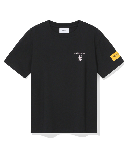 BEENTRILL(ビントリル)の「ウィメンズスタンプハッシュタグ半袖Tシャツ(ブラック)(Tシャツ/カットソー・レディース・その他・SMALL/X-SMALL)」の2枚目の写真