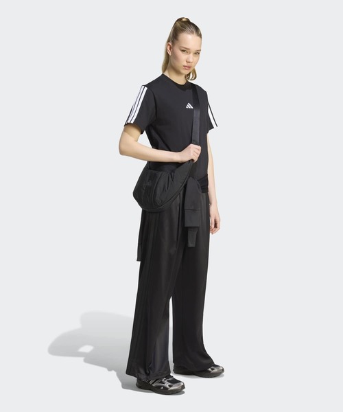 adidas(アディダス)の「ラックスフロー サテン ルーズフィット ストレートレッグ オープンヘム パンツ / アディダス adidas(その他パンツ・レディース・ブラック・X-LARGE/MEDIUM/LARGE/XX-LARGE/X-SMALL/SMALL)」の5枚目の写真