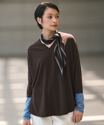ヴィスコースワイド Vネックプルオーバー