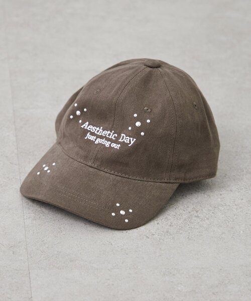 CIAOPANIC TYPY(チャオパニックティピー)の「【WEB限定】スタッズデザイン刺繍キャップ(キャップ・レディース・チャコールグレー/ブルー/グリーン/アイボリー・ONE SIZE)」の10枚目の写真