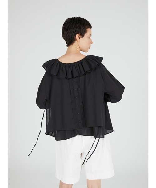 crinkle crinkle crinkle(クリンクルクリンクルクリンクル)の「【crinkle crinkle crinkle】victorian collar blouse/ヴィクリアンカラーブラウス(シャツ/ブラウス・レディース・ブラック/ホワイト・FREE)」の18枚目の写真