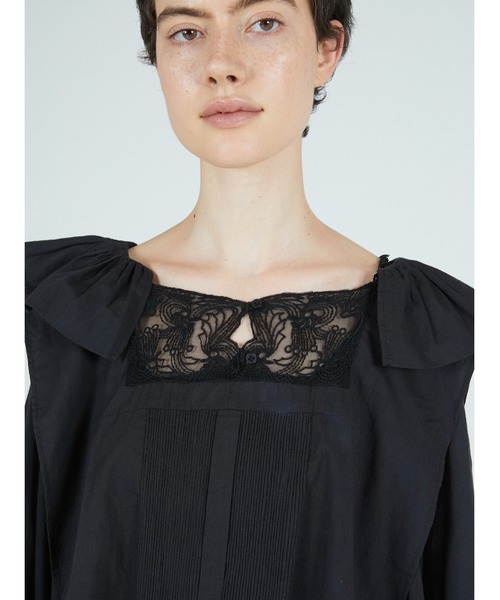 crinkle crinkle crinkle(クリンクルクリンクルクリンクル)の「【crinkle crinkle crinkle】victorian collar blouse/ヴィクリアンカラーブラウス(シャツ/ブラウス・レディース・ブラック/ホワイト・FREE)」の19枚目の写真