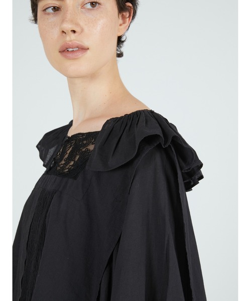 crinkle crinkle crinkle(クリンクルクリンクルクリンクル)の「【crinkle crinkle crinkle】victorian collar blouse/ヴィクリアンカラーブラウス(シャツ/ブラウス・レディース・ブラック/ホワイト・FREE)」の20枚目の写真