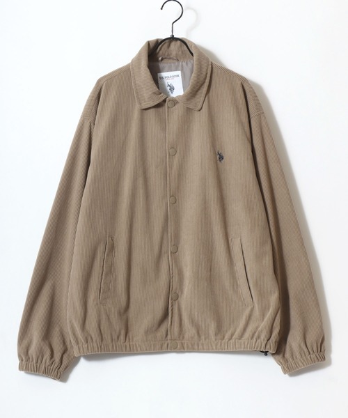 U.S. POLO ASSN.(ユーエスポロアッスン)の「U.S. POLO ASSN./ユーエスポロアッスン Coach Jacket/オーバーサイズ コーデュロイ コーチジャケット/レディース メンズ(ブルゾン・メンズ・アイボリー/ベージュ/ブラック・L/M/LL)」の18枚目の写真