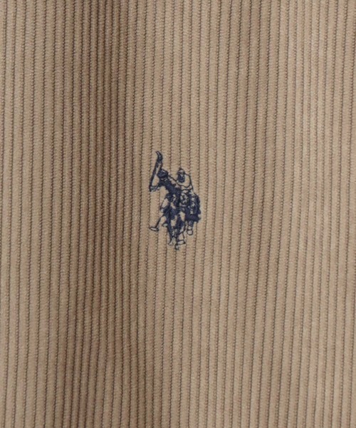 U.S. POLO ASSN.(ユーエスポロアッスン)の「U.S. POLO ASSN./ユーエスポロアッスン Coach Jacket/オーバーサイズ コーデュロイ コーチジャケット/レディース メンズ(ブルゾン・メンズ・アイボリー/ベージュ/ブラック・L/M/LL)」の4枚目の写真
