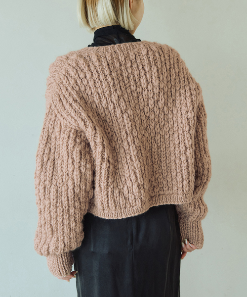 IENA LA BOUCLE（イエナラブークル）の「IENA LA BOUCLE スラブハンドニットショートカーディガン（カーディガン/ボレロ・レディース・キャメル・FREE）」の5枚目の写真