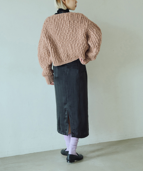 IENA LA BOUCLE（イエナラブークル）の「IENA LA BOUCLE スラブハンドニットショートカーディガン（カーディガン/ボレロ・レディース・キャメル・FREE）」の9枚目の写真