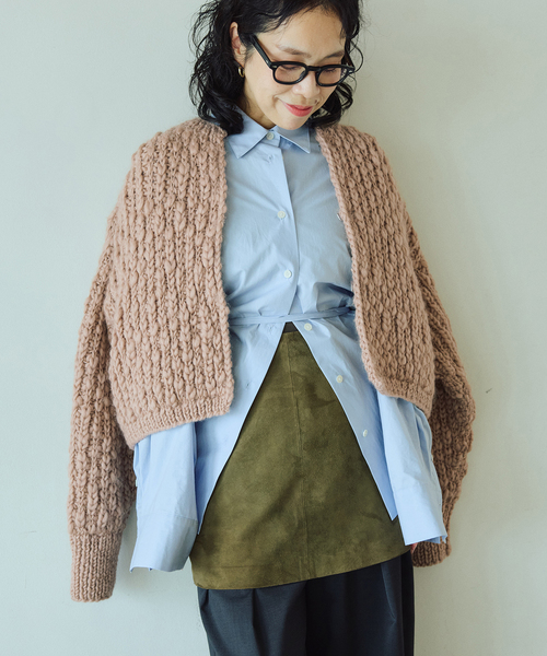 IENA LA BOUCLE（イエナラブークル）の「IENA LA BOUCLE スラブハンドニットショートカーディガン（カーディガン/ボレロ・レディース・キャメル・FREE）」の11枚目の写真
