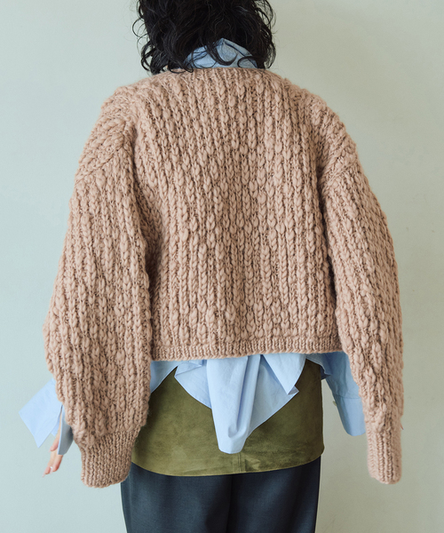 IENA LA BOUCLE（イエナラブークル）の「IENA LA BOUCLE スラブハンドニットショートカーディガン（カーディガン/ボレロ・レディース・キャメル・FREE）」の13枚目の写真