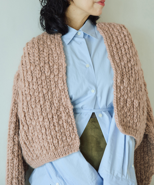 IENA LA BOUCLE（イエナラブークル）の「IENA LA BOUCLE スラブハンドニットショートカーディガン（カーディガン/ボレロ・レディース・キャメル・FREE）」の14枚目の写真