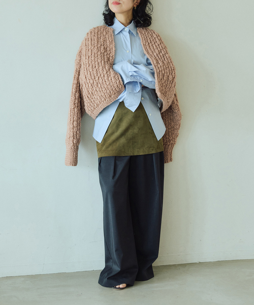 IENA LA BOUCLE（イエナラブークル）の「IENA LA BOUCLE スラブハンドニットショートカーディガン（カーディガン/ボレロ・レディース・キャメル・FREE）」の15枚目の写真