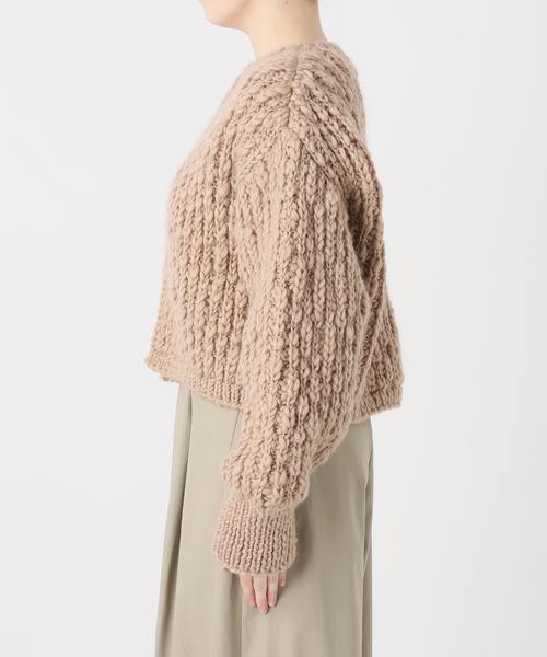 IENA LA BOUCLE（イエナラブークル）の「IENA LA BOUCLE スラブハンドニットショートカーディガン（カーディガン/ボレロ・レディース・キャメル・FREE）」の20枚目の写真