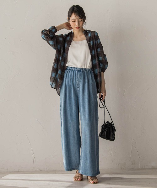 Droite lautreamont(ドロワットロートレアモン)の「チェックシャツ(シャツ/ブラウス・レディース・ワインレッド/ブルー系その他・M)」の8枚目の写真