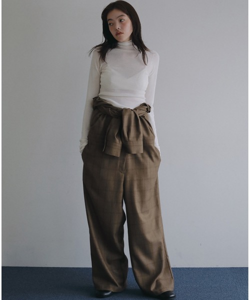 anuke（アンヌーク）の「Wholegarment Wool Turtle（ニット/セーター・レディース・グレー/ブラック/チャコールグレー/アイボリー・FREE）」の5枚目の写真