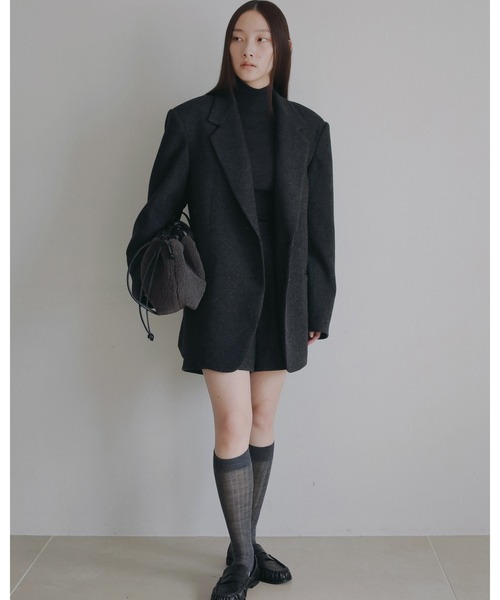 anuke（アンヌーク）の「Wholegarment Wool Turtle（ニット/セーター・レディース・グレー/ブラック/チャコールグレー/アイボリー・FREE）」の12枚目の写真