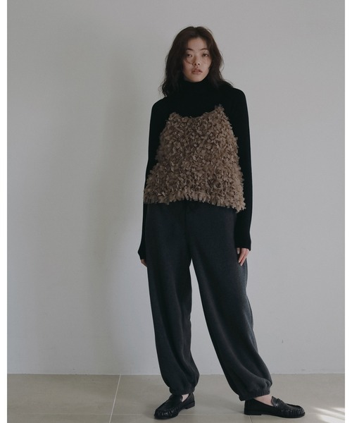 anuke（アンヌーク）の「Wholegarment Wool Turtle（ニット/セーター・レディース・グレー/ブラック/チャコールグレー/アイボリー・FREE）」の16枚目の写真
