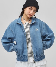 アディダス adidas スタジアム ウォッシュ デニム ルーズ フィット ジャケット