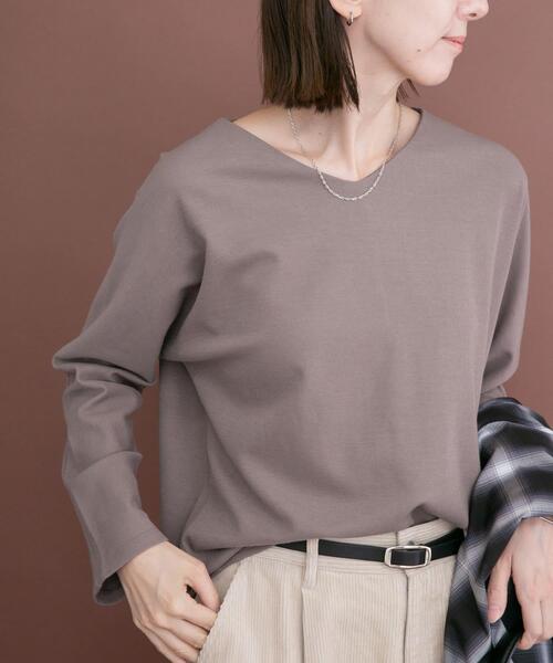 ITEMS URBANRESEARCH(アイテムズ アーバンリサーチ)の「カットミラノプルオーバー(Tシャツ/カットソー・レディース・ブラック系その他/ブルー/モカ/ホワイト系その他・FREE)」の3枚目の写真