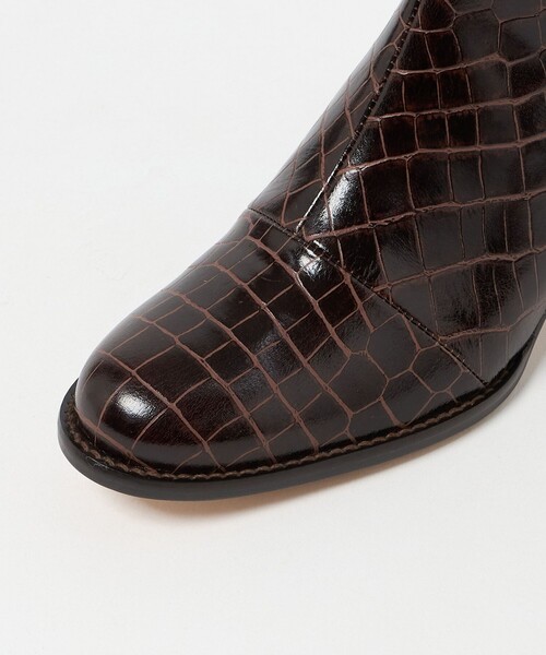 Steven Alan(スティーブンアラン)の「<Steven Alan>カタオシ レザー ショートブーツ(ブーツ・レディース・ダークブラウン・37h/36h/37/38/36)」の8枚目の写真