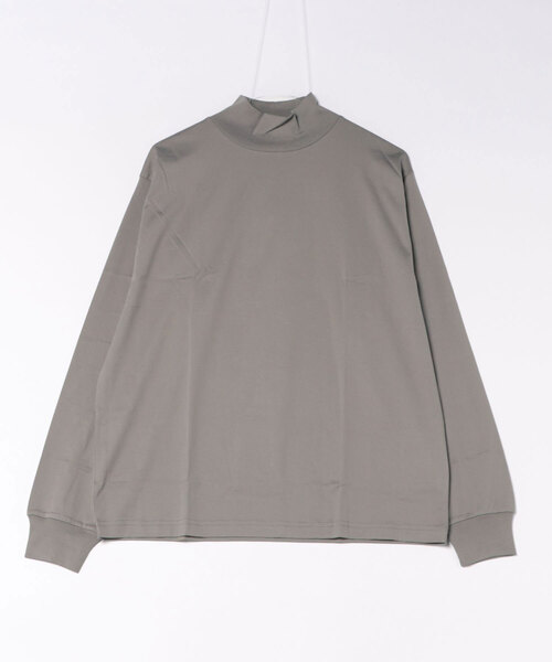 Bshop（ビショップ）の「handvaerk | 60/2 モックネック 長袖Tシャツ MEN（Tシャツ/カットソー・メンズ・ダークグレー/ホワイト/ブラック/グレー系その他・M/S）」の4枚目の写真