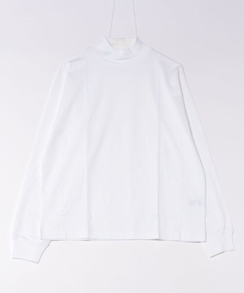 Bshop（ビショップ）の「handvaerk | 60/2 モックネック 長袖Tシャツ MEN（Tシャツ/カットソー・メンズ・ダークグレー/ホワイト/ブラック/グレー系その他・M/S）」の2枚目の写真