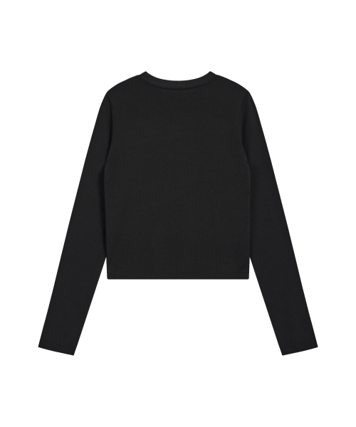 Rest&Recreation(レストアンドレクリエーション)の「RiRi LOGO LONG SLEEVE - BLACK(Tシャツ/カットソー・レディース・その他・ONE)」の2枚目の写真