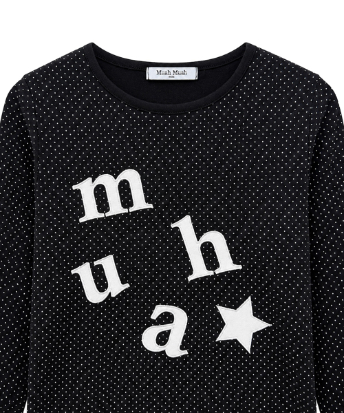 muahmuah（ムーアムーア）の「ドットパッチロゴ 長袖Tシャツ [ブラック]（Tシャツ/カットソー・レディース・その他・FREE）」の18枚目の写真