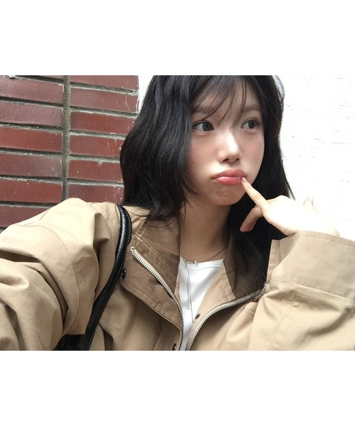 modimood(モディムード)の「ハーフネック2WAYナイトジャンパー(ブルゾン・レディース・ベージュ・FREE)」の18枚目の写真