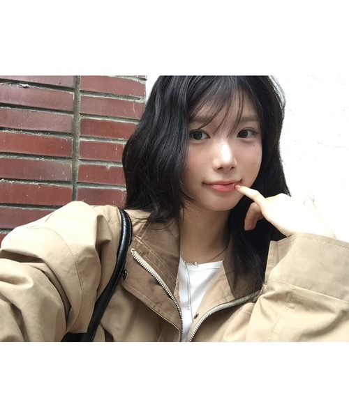 modimood(モディムード)の「ハーフネック2WAYナイトジャンパー(ブルゾン・レディース・ベージュ・FREE)」の19枚目の写真