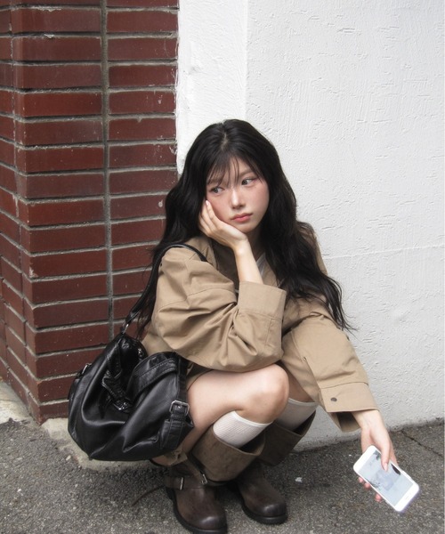 modimood(モディムード)の「ハーフネック2WAYナイトジャンパー(ブルゾン・レディース・ベージュ・FREE)」の16枚目の写真