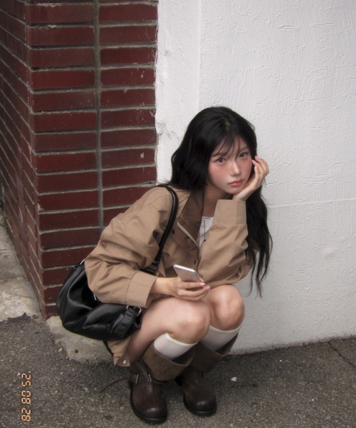 modimood(モディムード)の「ハーフネック2WAYナイトジャンパー(ブルゾン・レディース・ベージュ・FREE)」の17枚目の写真